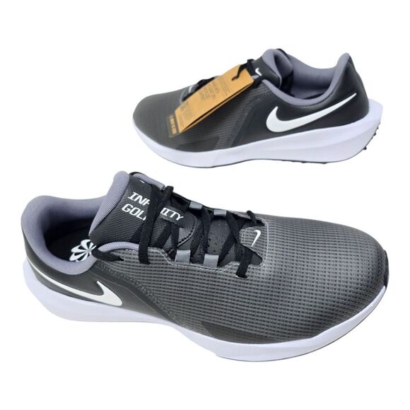 Nike Men’s Infinity G NN Golf Shoe Black White-Smoke Grey FN0555 001 Mens Size's - Picture 3 of 11